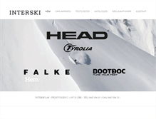 Tablet Screenshot of interski.se